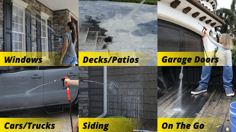 Pocket Hose Arrow outdoor cleaning uses